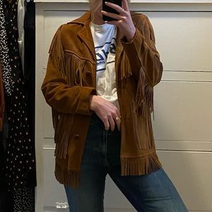 Vintage Schott Rancher Fringe Suede Jacket